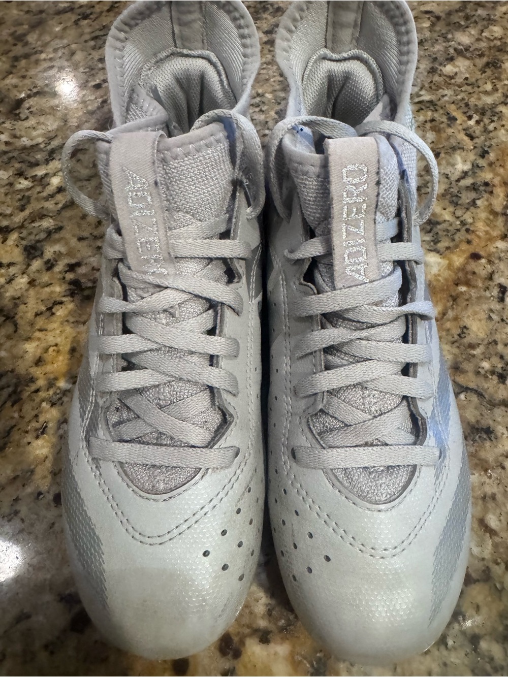 Kids' Adidas Lightweight Gray Football Cleats
